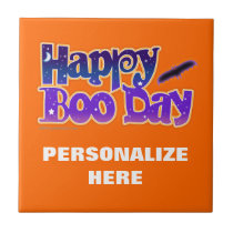 BOO DAY HALLOWEEN TILE - COASTER - TRIVET tiles