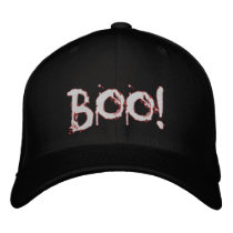 Boo! embroidered hats