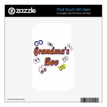 BOO EYES GRANDMA DECAL FOR iPod TOUCH 4G