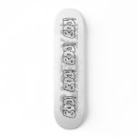 Boo! Fat Jagged Letters. Skate Boards
