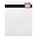 boo ghost cute halloween teddy bear design letterhead