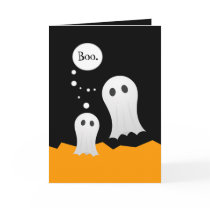Boo Ghosts Halloween card