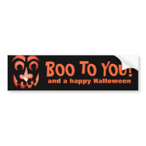 BOO!  Halloween Bumper Sticker bumper stickers