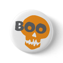 Boo Halloween Skull buttons by cdandc Boo Halloween Skull buttons
