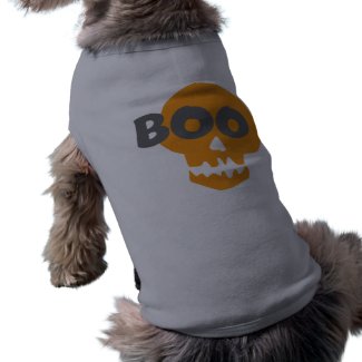 Boo Halloween Skull petshirt