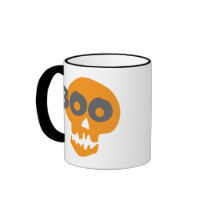 Boo Halloween Skull mugs by cdandc Boo Halloween Skull mugs