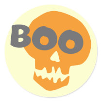 Boo Halloween Skull stickers