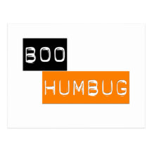 Boo Humbug Anti Halloween Postcard