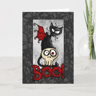 Boo kitty card