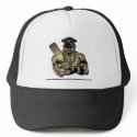 BOO Leather Daddy Trucker Hat! by belasco BOO Leather Daddy Trucker Hat!