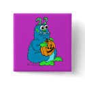 Boo Monster with Pumpkin buttons