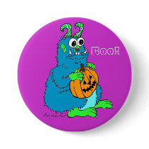Boo Monster with Pumpkin Pin buttons by SherryHolderHunt Boo Monster with Pumpkin Pin buttons