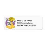 boo mummy and pyramid return address label