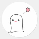 Boo Round Sticker