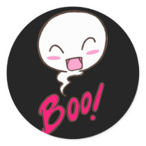 Boo! super cute kawaii halloween sticker