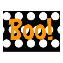 Boo! Treat Bag Tag business cards