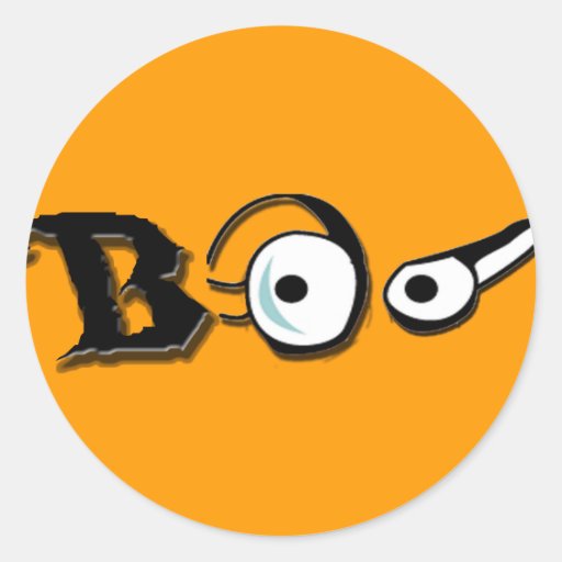 boo with eyes stickers