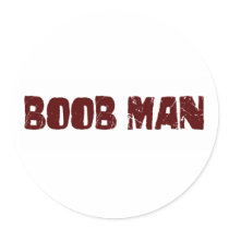 Boob Man Sticker