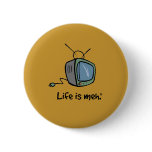 Boob Tube Pinback Button