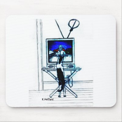 "Boob Tube Kitty" Mouse Mats by Hoffard
