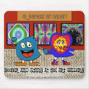 Boober and Sunny at the art gallery mousepads by lissame73 Boober and Sunny at the art gallery mousepads