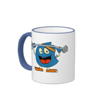 Boober works out mugs