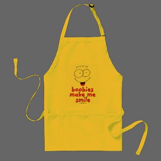 Boobies Make Me Smile Aprons