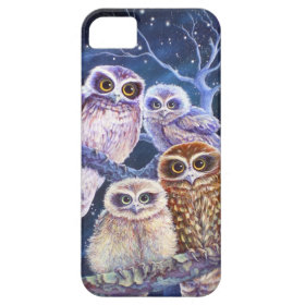 Boobook owl family. iPhone 5 covers