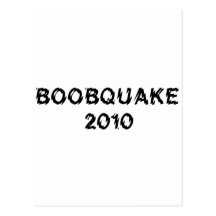 BOOBQUAKE 2010 products Postcard