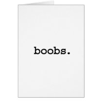 boobs. card