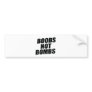 BOOBS NOT BOMBS BUMPER STICKERS