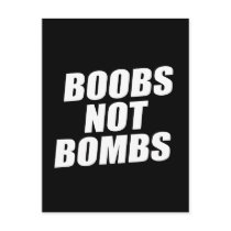 BOOBS NOT BOMBS POSTCARDS