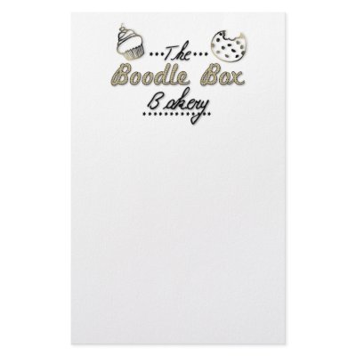 Boodle Box Bakery Stationary Stationery by WPGTees