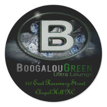 BoogalouGreenLogo with Address... stickers