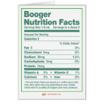 Booger Nutrition Facts Holiday Greeting Card