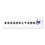 boogerlysed bumper sticker