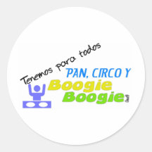 Boogie Boogie Round Stickers
