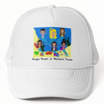 Boogie Down in Mermaid Town Ladies Cap hats by KirstenEdwards Boogie Down in Mermaid Town Ladies Cap hats