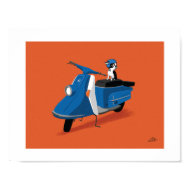 Boogie on Heinkel print