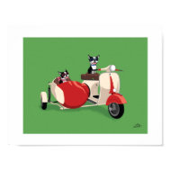 Boogie on Vespa (with Rosie) print