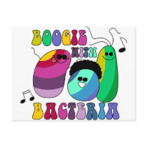 Boogie with Bacteria postcards by SuperBug Boogie with Bacteria postcards