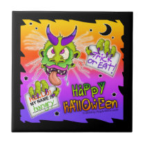 BOOGYMAN HALLOWEEN TILE- COASTER - TRIVET tiles