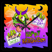 BOOGYMAN HALLOWEEN WALL CLOCK wall clocks