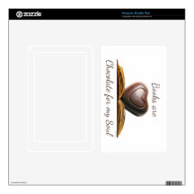 Book and Chocolate Lover's eReader Skin Kindle Fire Decal