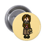 book badge. pinback buttons