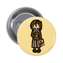 book badge. pinback buttons