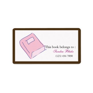 Book - Bookplates Label label