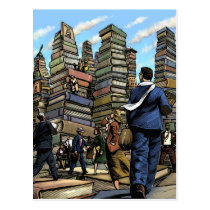 Book City Postcard postcards