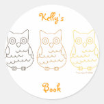Book Club Owls Stickers