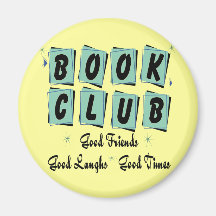 Book Club Retro - Good Friends, Times and Laughs Magnets